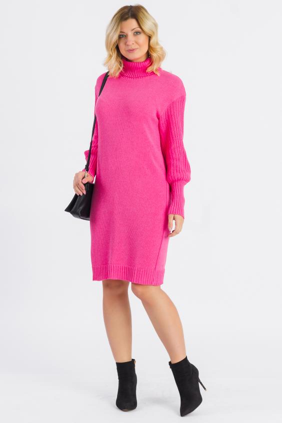 

Вязаное яркое платье